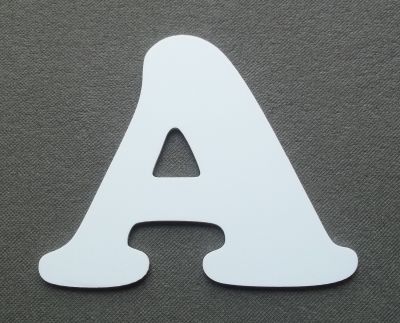 Kunststof letter PVC ZEN