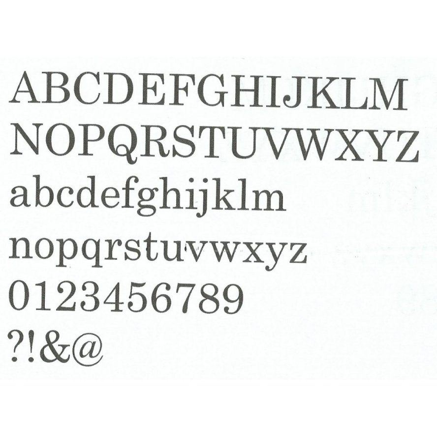 Polystyreen letter CENTURY