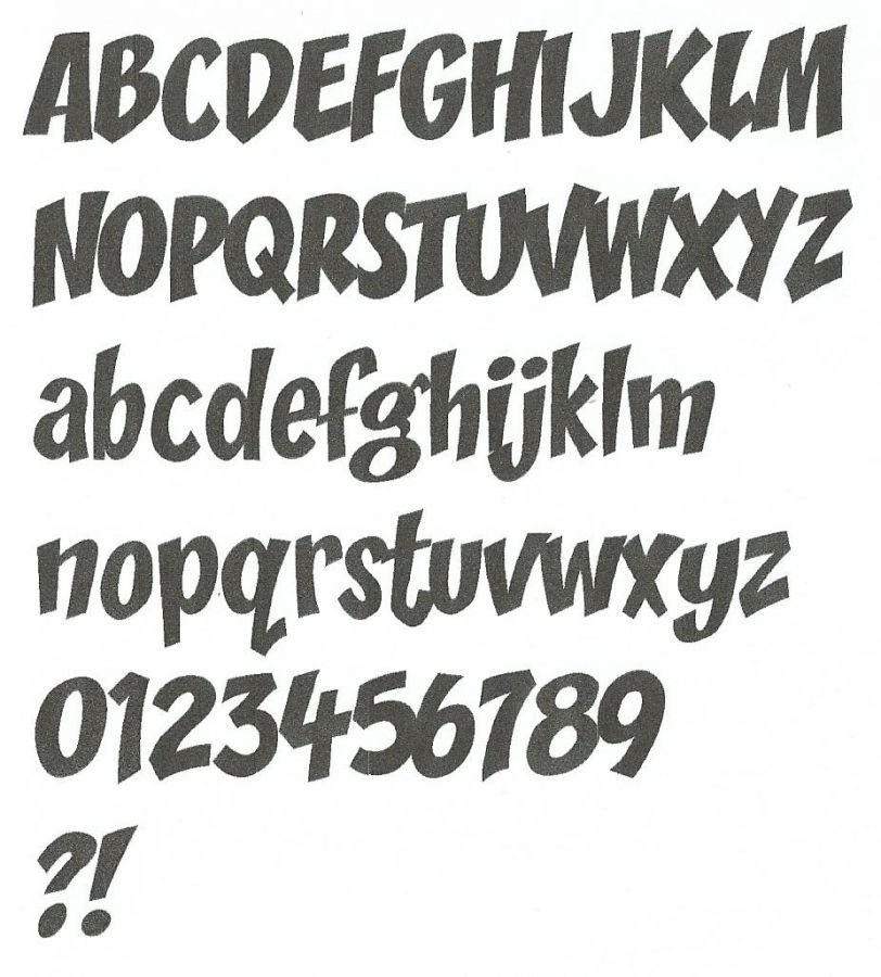 Polystyreen letter ZOINKS