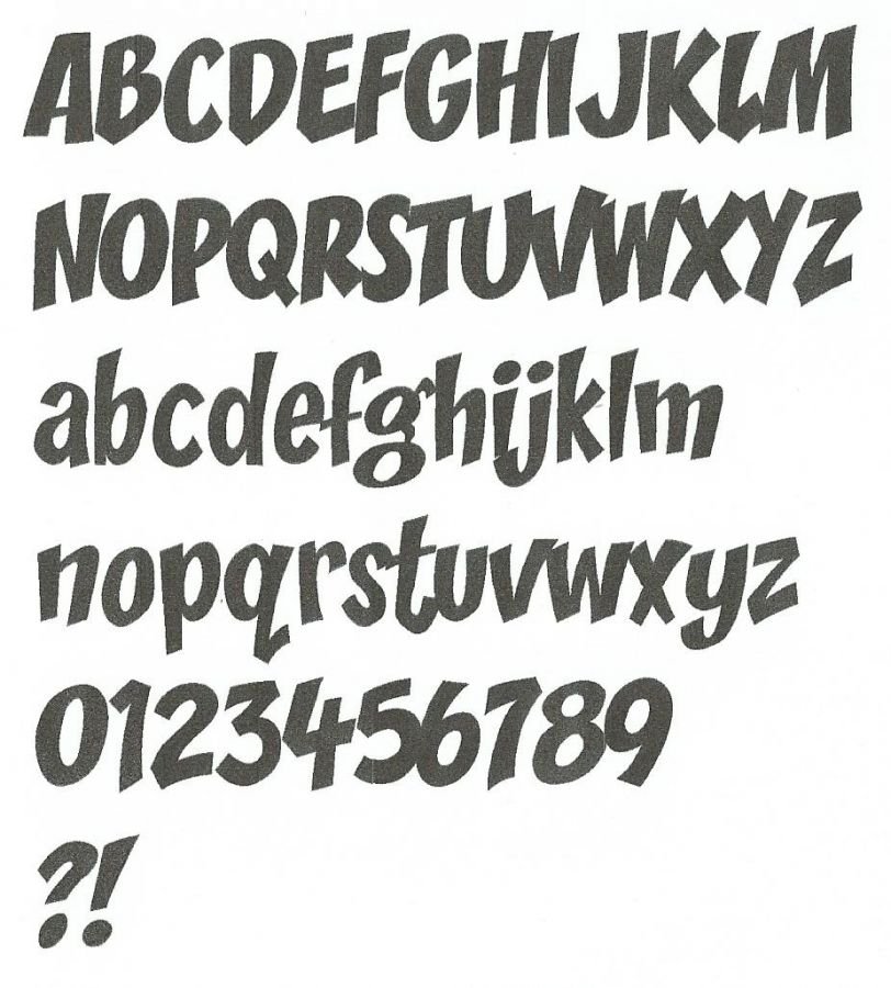 Polystyreen letter ZOINKS
