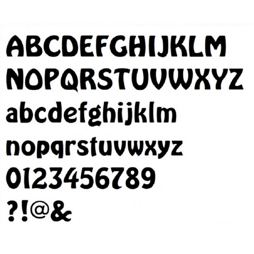 Polystyreen letter HARLEQUIN