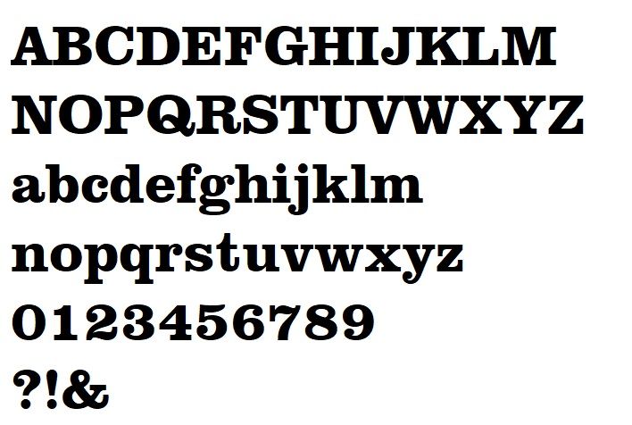 Zink 3D reliëfletter CLARENDON BOLD