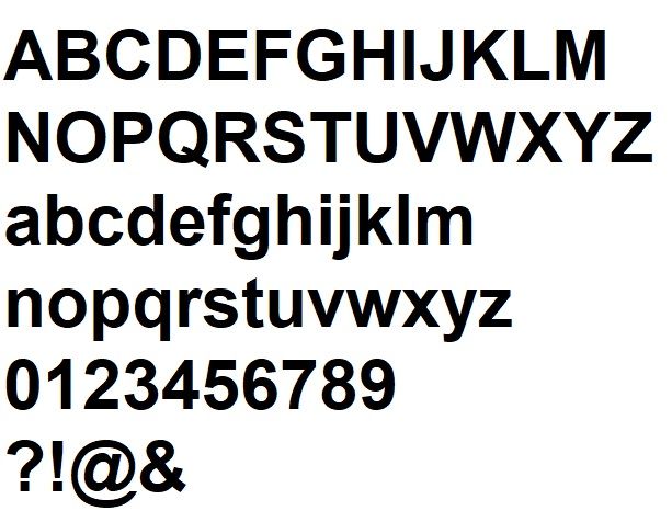 3D reliëfletter in ARIAL-zink