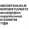 3D reliëfletter in ARIAL-zink