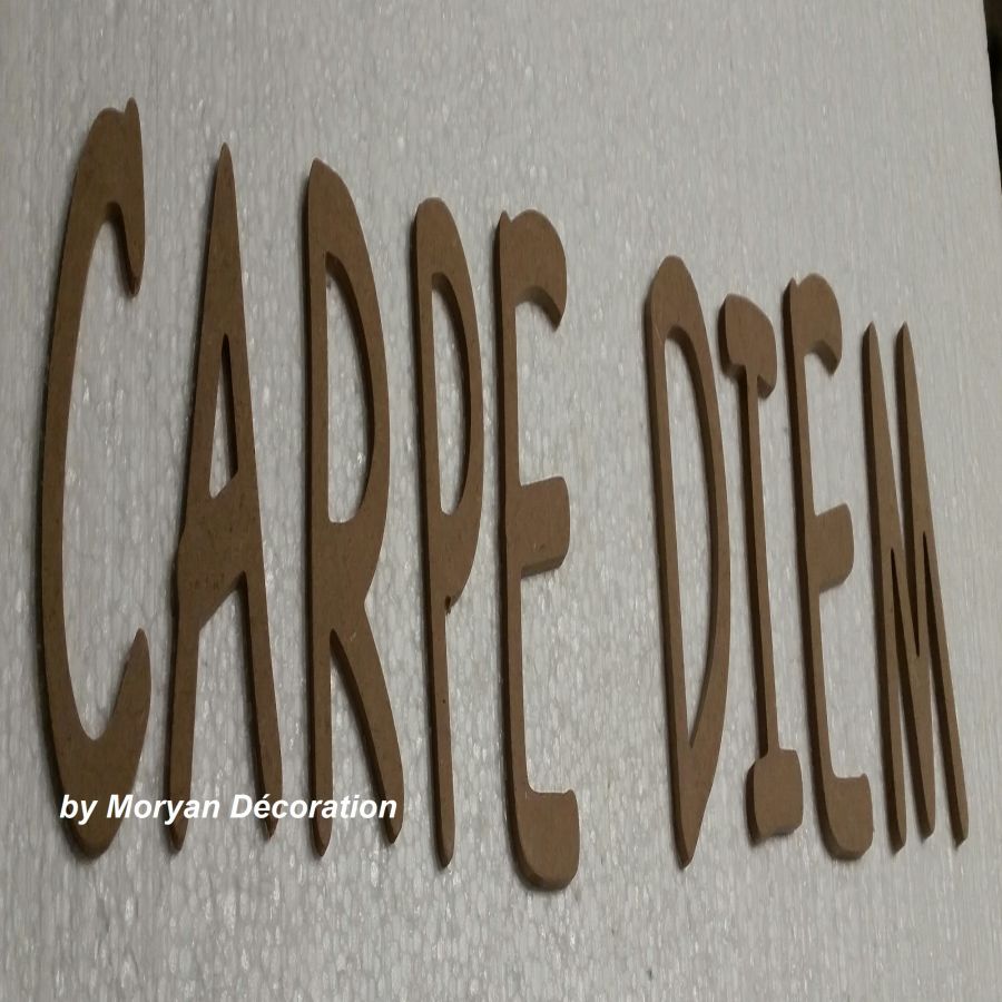 Decoratieve houten letter CARPE DIEM