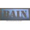 Deco sjabloon, metalen letter zink BATH
