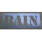 Deco sjabloon, metalen letter zink BATH