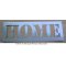 Decoratieve stencil, metalen letter HOME