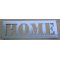 Decoratieve stencil, metalen letter HOME