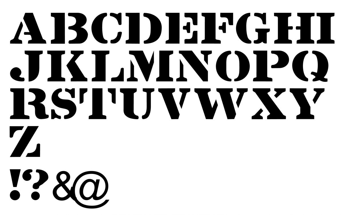 LINTSEC REGULAR Letter Stencil