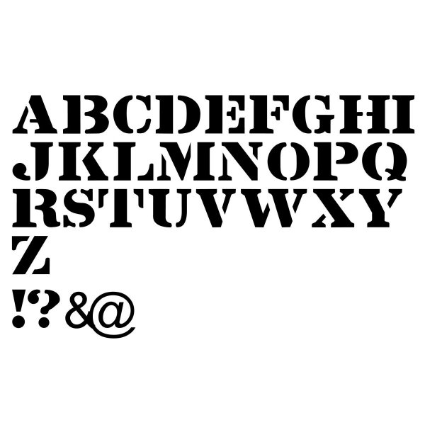 LINTSEC REGULAR Letter Stencil