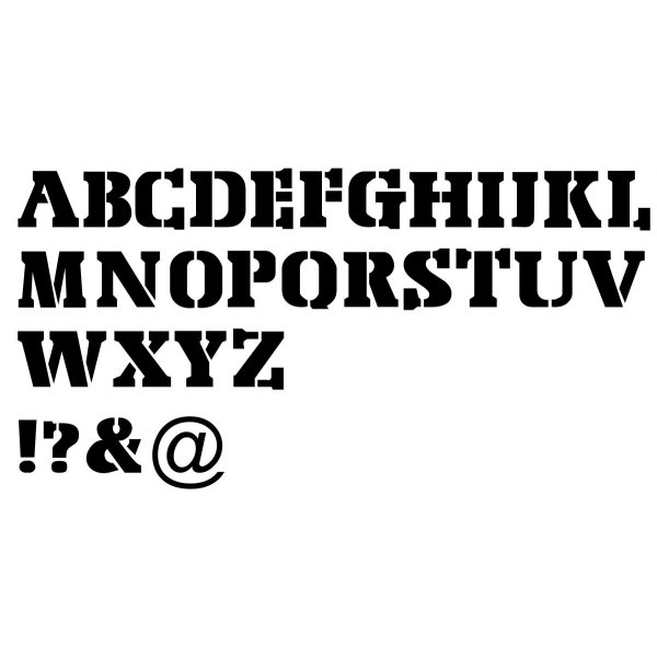 Stencil letter STENCIL EXPORT