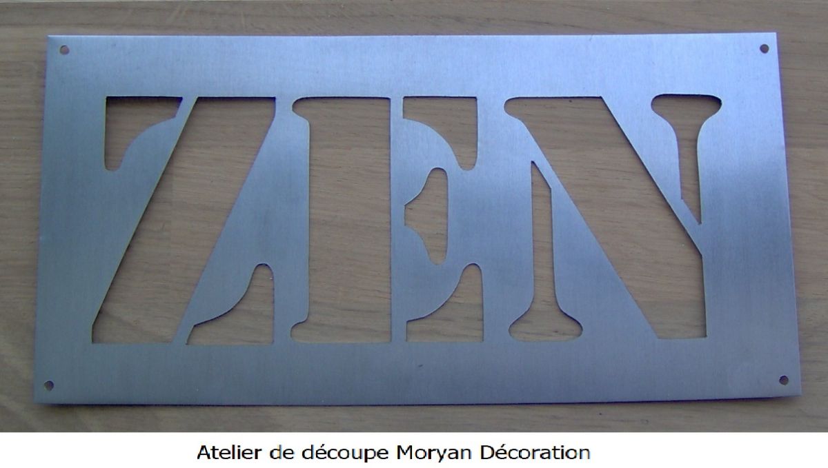 ZEN metalen letter deco stencil