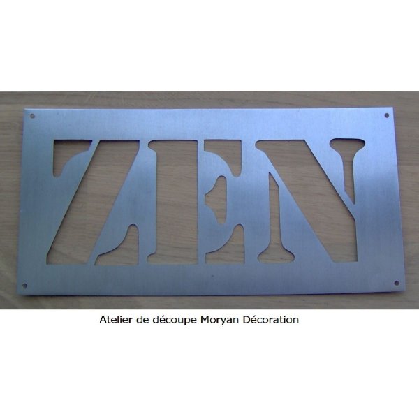 ZEN metalen letter deco stencil
