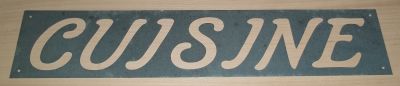 Zinken stencil KITCHEN