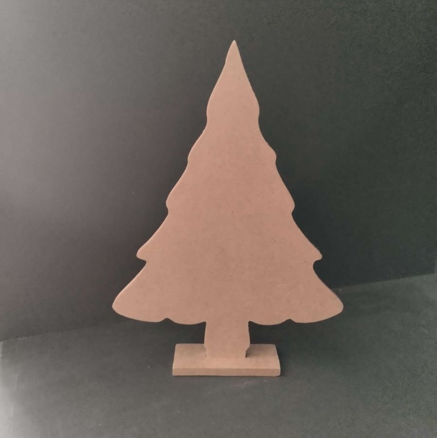 Houten standaard om kerstboom te versieren