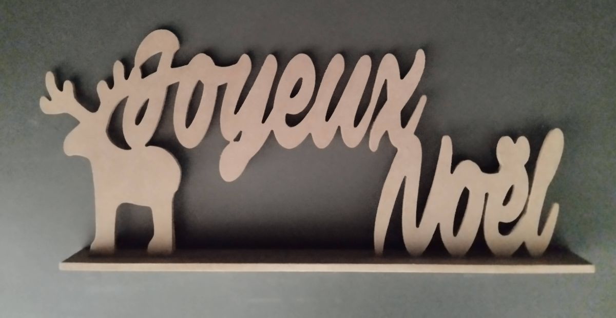 Houten standaard om te decoreren JOYEUXNOEL
