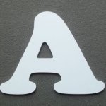 Kunststof letter PVC ZEN