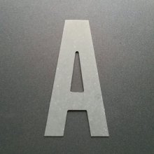 Zinken letterbord ALTERNATE GOTHIC