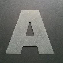 Zinken letterbord ARIAL ZWART