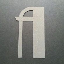 Zinken letterbord BETTY ZWART