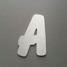 Geborstelde metalen letter BALLOON