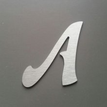Geborstelde metalen letter FELIPE