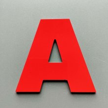 Metalen letterkleur ARIAL ZWART