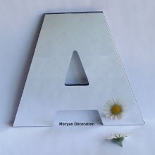 Briefspiegel decoratief ARIAL ZWART