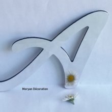 Decoratieve wandletter spiegel LOMBRIZ