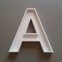 Holle letter in wit PVC ARIAL BOLD
