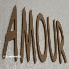 Decoratieve houten letter LOVE
