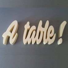 Polystyreen letters Aan tafel!
