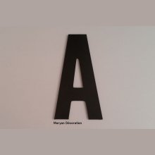 Plastic letter PVC zwart BATON