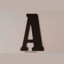 Plastic letter PVC zwart BERNARD CONDENSED