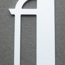 Plastic letter PVC BETTY ZWART