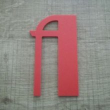 Kunststof letter PVC kleur BETTY ZWART
