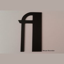 Kunststof letter PVC zwart BETTY ZWART