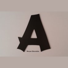 Plastic letter PVC zwart CANCUN