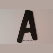 Plastic letter PVC zwart DOM CASUAL