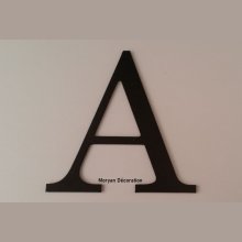 Plastic letter PVC zwart LOFT