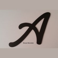 Kunststof letter PVC zwart LOMBRIZ
