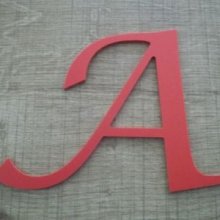 Kunststof letter PVC kleur LUCIDA CALLIGRAPHY