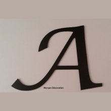 Kunststof letter PVC zwart LUCIDA CALLIGRAPHY