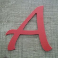 Plastic letter PVC kleur LUCIDA HANDWRITING