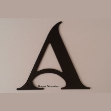 Plastic letter PVC zwart SHANGRI LA