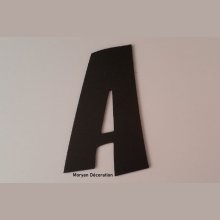 Kunststof letter PVC zwart ZOINKS