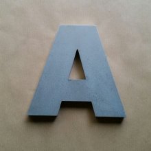 Zink 3D reliëfletter ARIAL ZWART