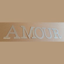 Decoratieve zinken letter LOVE 20 cm