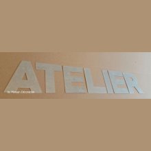 Zinken sierletter ATELIER 20 cm